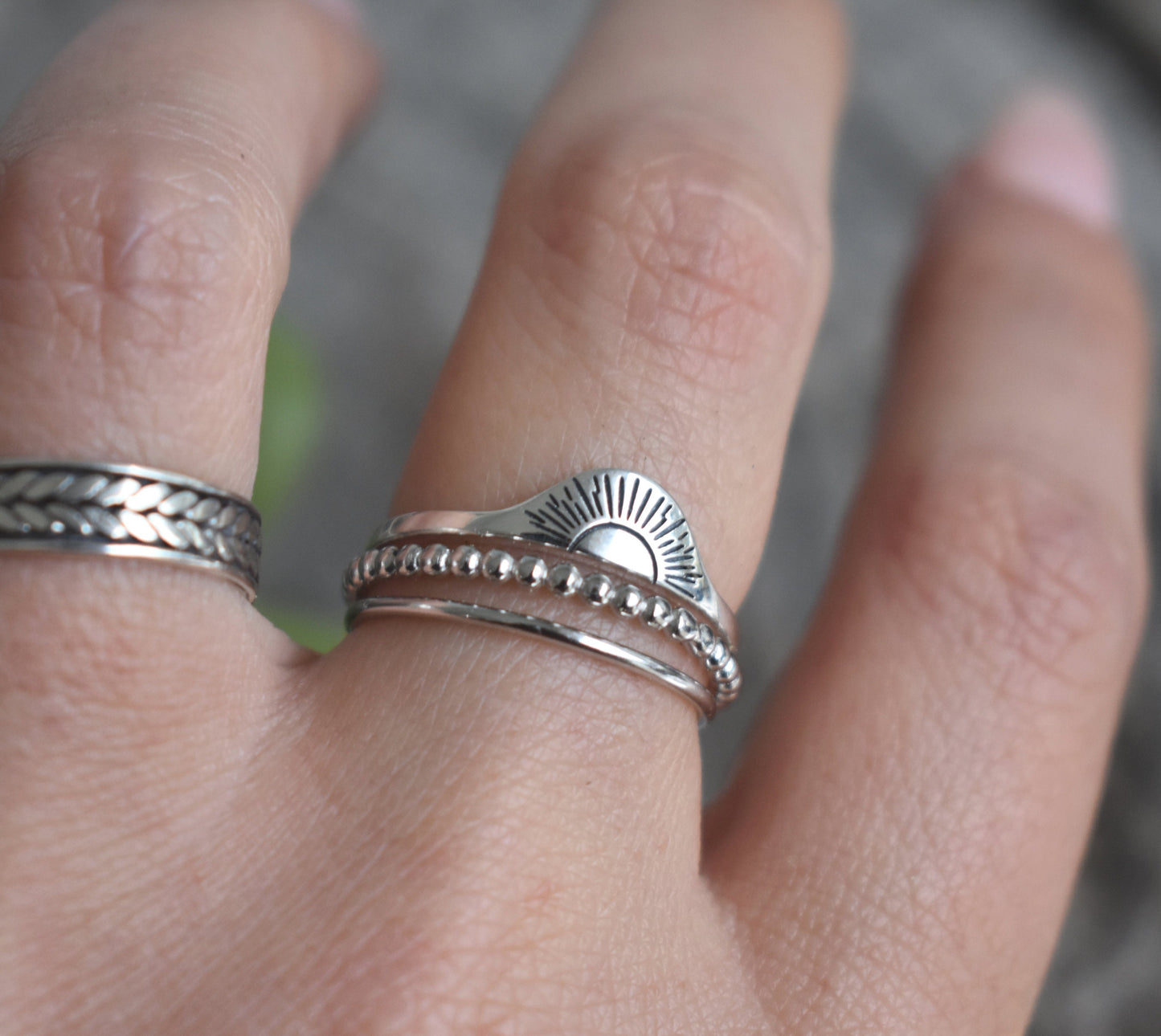 Sun Ring- Sun Jewelry, Sunshine Ring, Sunset Ring, Sunrise Ring, Leo Ring-Silver Ring