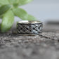 Celtic Ring- Double Braid Ring, Braided Band, Twist Ring, Rope Mens Ring