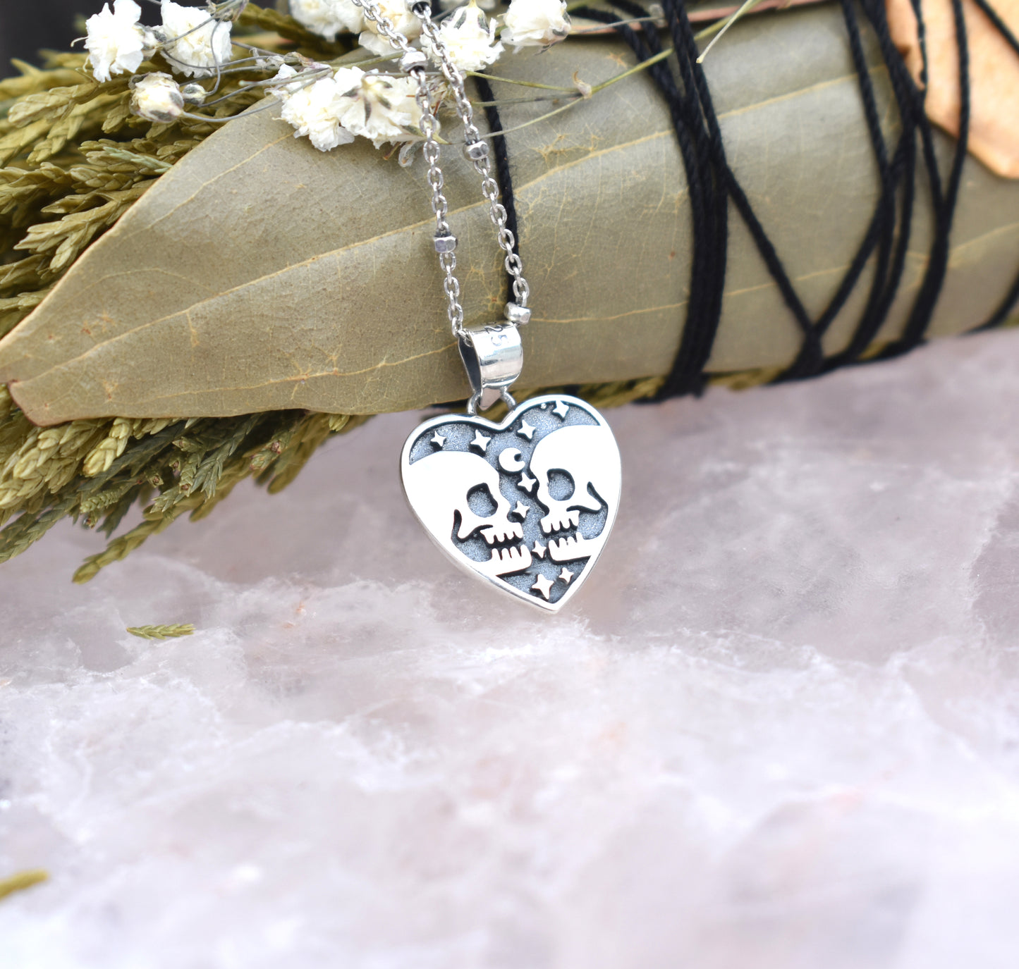 Lovers Necklace-Sterling Silver, Tarot Lovers Card