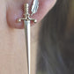 Sword Earrings- Ace Of Swords, Queen Of Swords, King Of Swords- Tarot Earrings