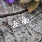 Triquetra Earrings- Celtic Earrings, Celtic Trinity-Sterling Silver Earrings